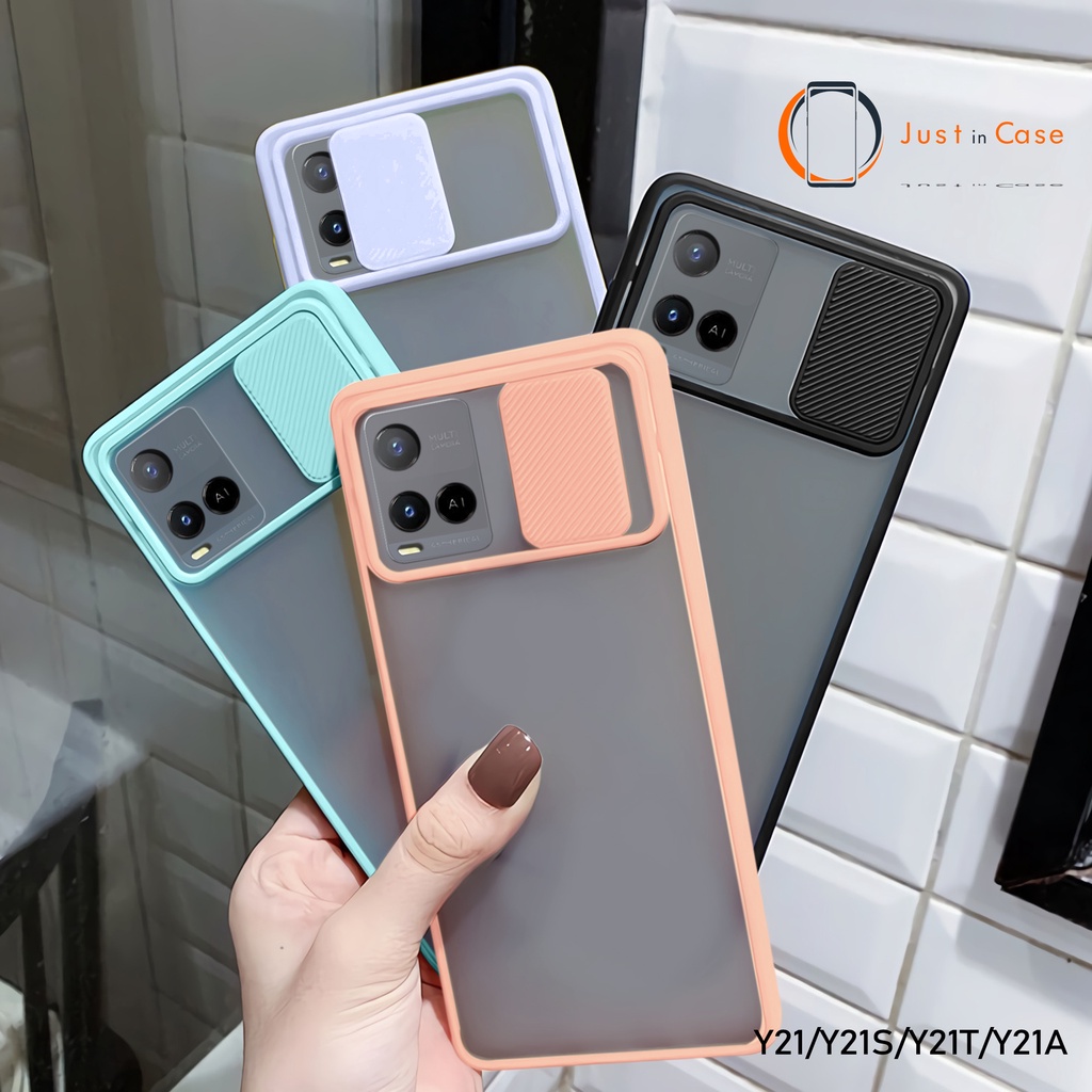 Case Slide Macaron Polos Vivo Y21 Y21S Y21A Y21T Y33S Y33T Y20 Y20S Y11 Y12 Y12S Y15 Y17 Y30 Y50 Y15S Y71 Y91 Y93 Y95 Y91C Y1S