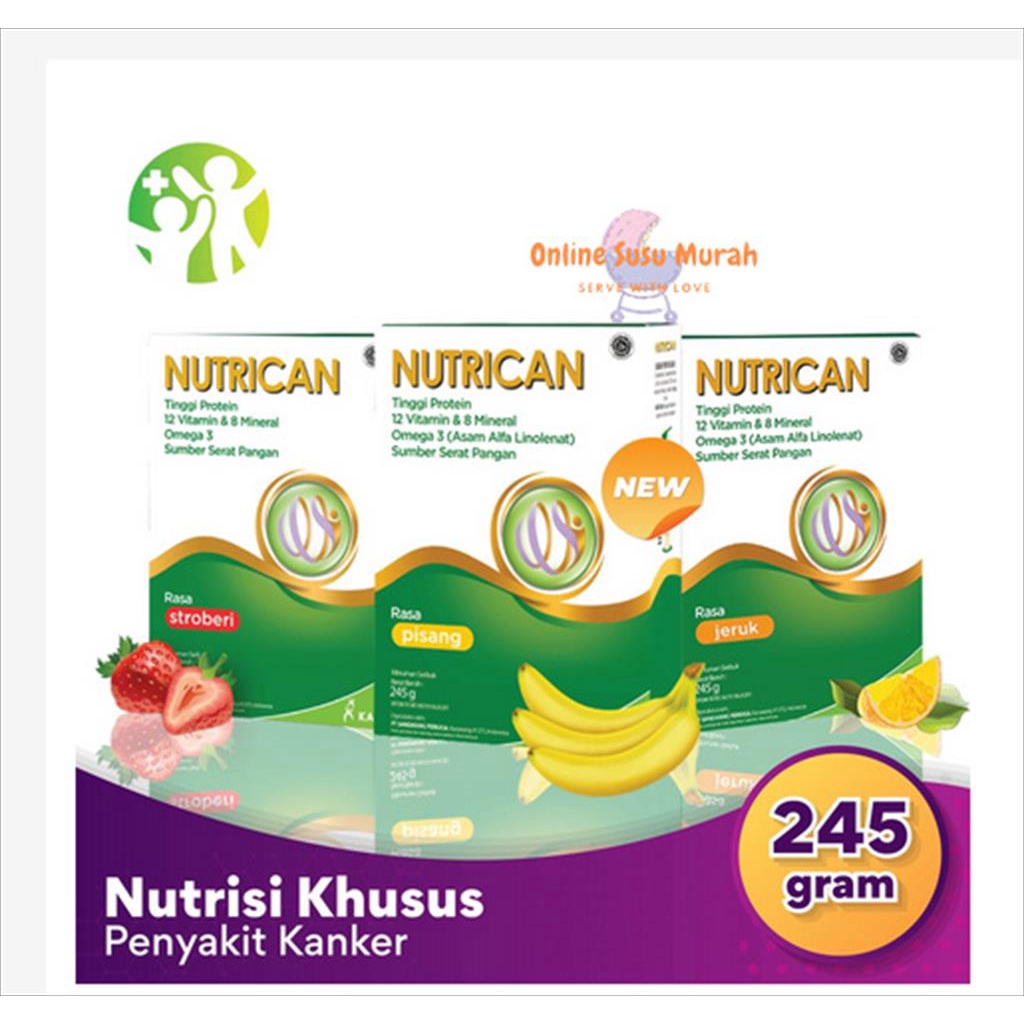 NUTRICAN SUSU TINGGI PROTEIN    NUTRISI KHUSUS PASIEN KANKER 245 GRAM