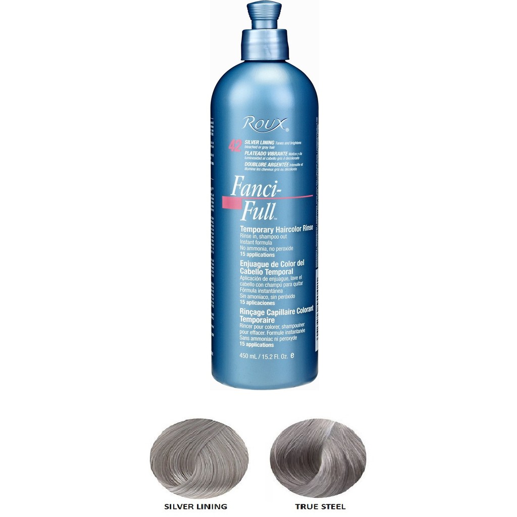 Fanci Full Temporary Hair Color Rinse Rambut Ashy Silver Granny Platinum