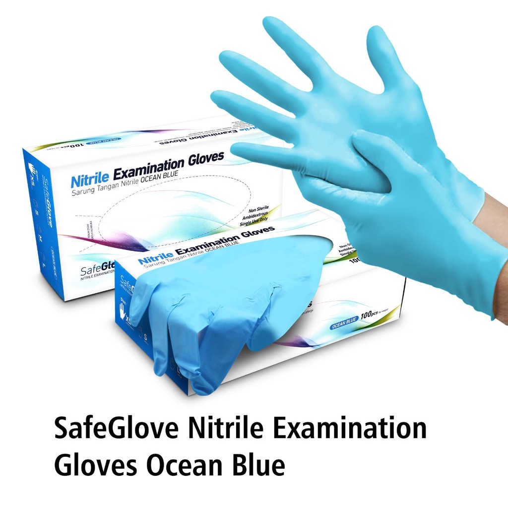 NITRILE OCEAN BLUE M