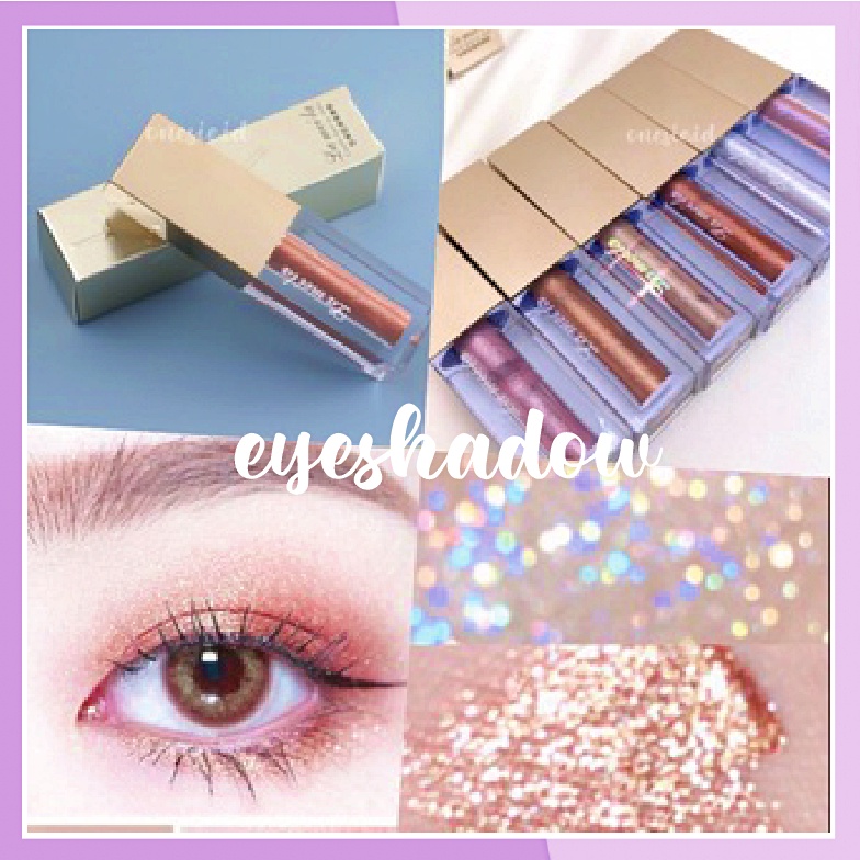 LAMEILA Eyeshadow Liquid Glitter Cair Korea 6 Warna Waterproof Long Last LA062