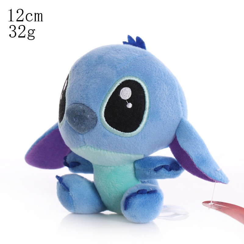 1pc Gantungan Kunci Boneka Plush Disney Lilo &amp; Stitch Untuk Hadiah