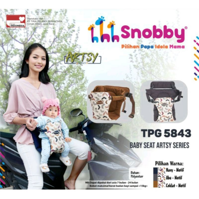 Snobby Bayi Baby Seat Artsy Series / Gendongan Pinggang Bayi / SNOBBY BABY SEAT TPG 5843