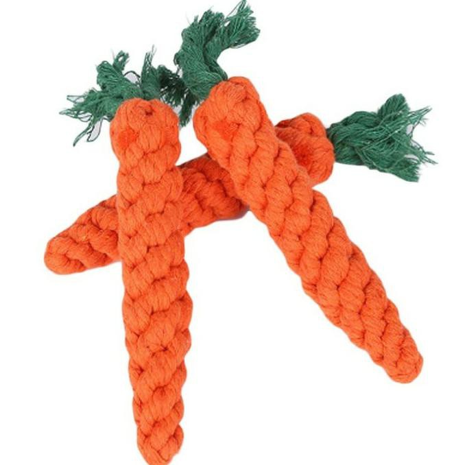 

14.84Ftgrdujh- Mainan Anjing Gigit Kunyah. Dog Rope Toy. Wortel Anyam. -Toko-Boneka.