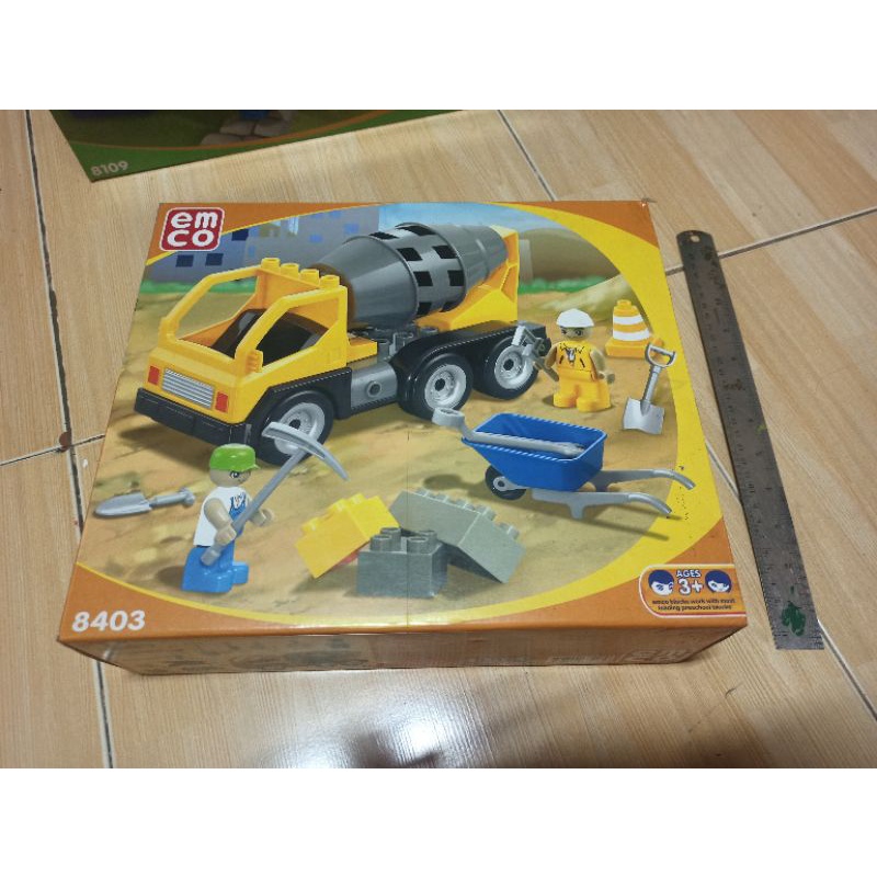mainan anak edukasi emco truk block