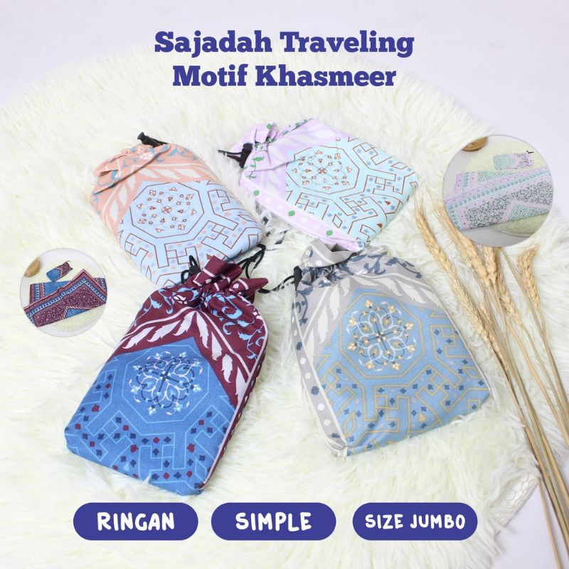 Sajadah travel kashmeer/sajadah traveling jumbo tipis