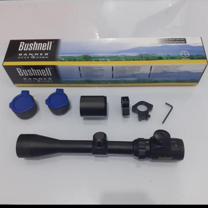 Teleskop Bushnell 3-9x40 RGB Tutup Flip + Sunhide