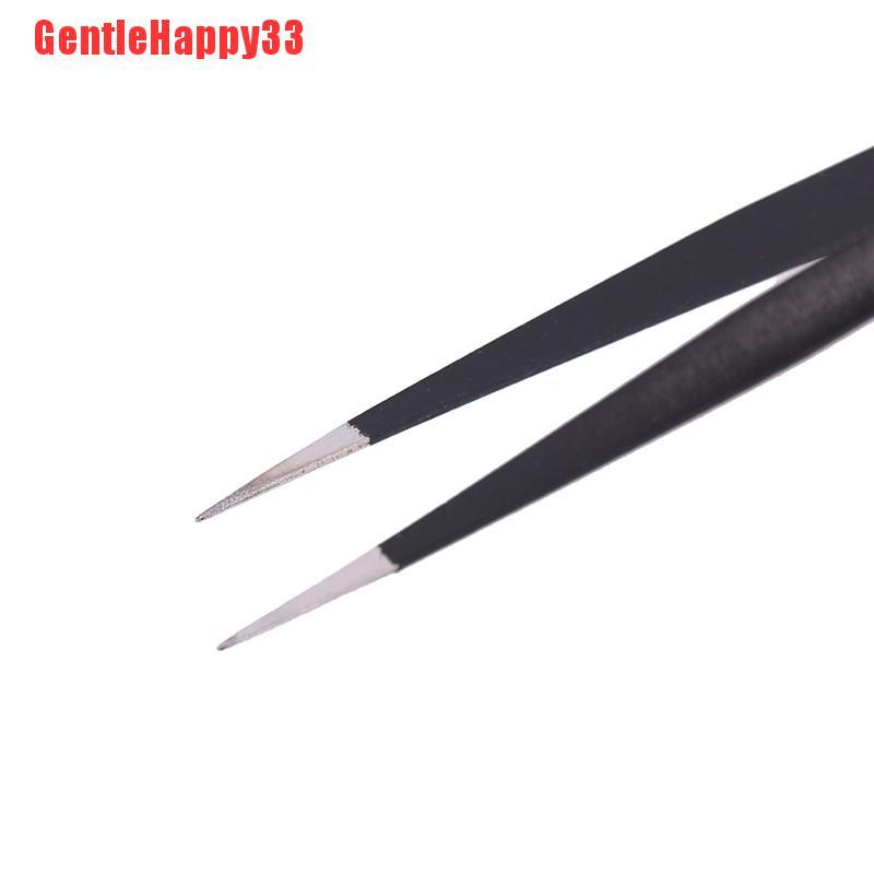 Gentlehappy 6pcs/set Pinset Lurus/Lengkung Anti Statis Esd Untuk Alat Perbaikan