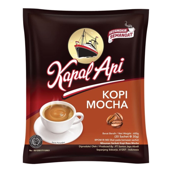 

vf0100f Kapal Api Mocha Kopi Bag (Isi 20 Sachet @30 Gram) Ds20X11