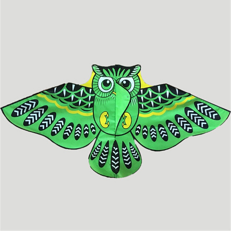 (dreamdreaming.id) Layang-layang Bentuk Burung Hantu Kartun Warna-Warni 110cm Untuk Outdoor