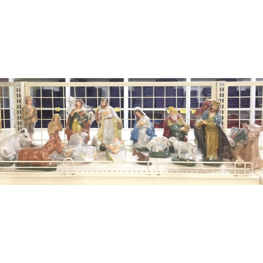 Patung Set Gua Natal 25cm / Hiasan Natal / Patung Natal