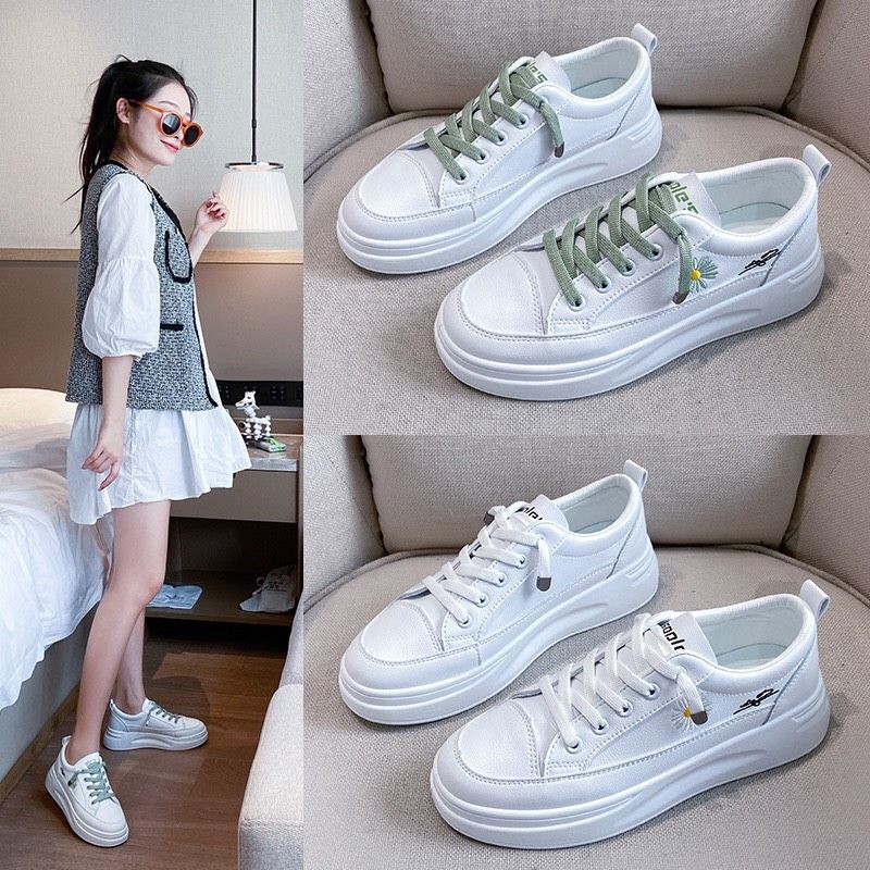 ( AMOUR ) Sepatu Wanita Sneakers Basic Fashion Import Putih  Z12