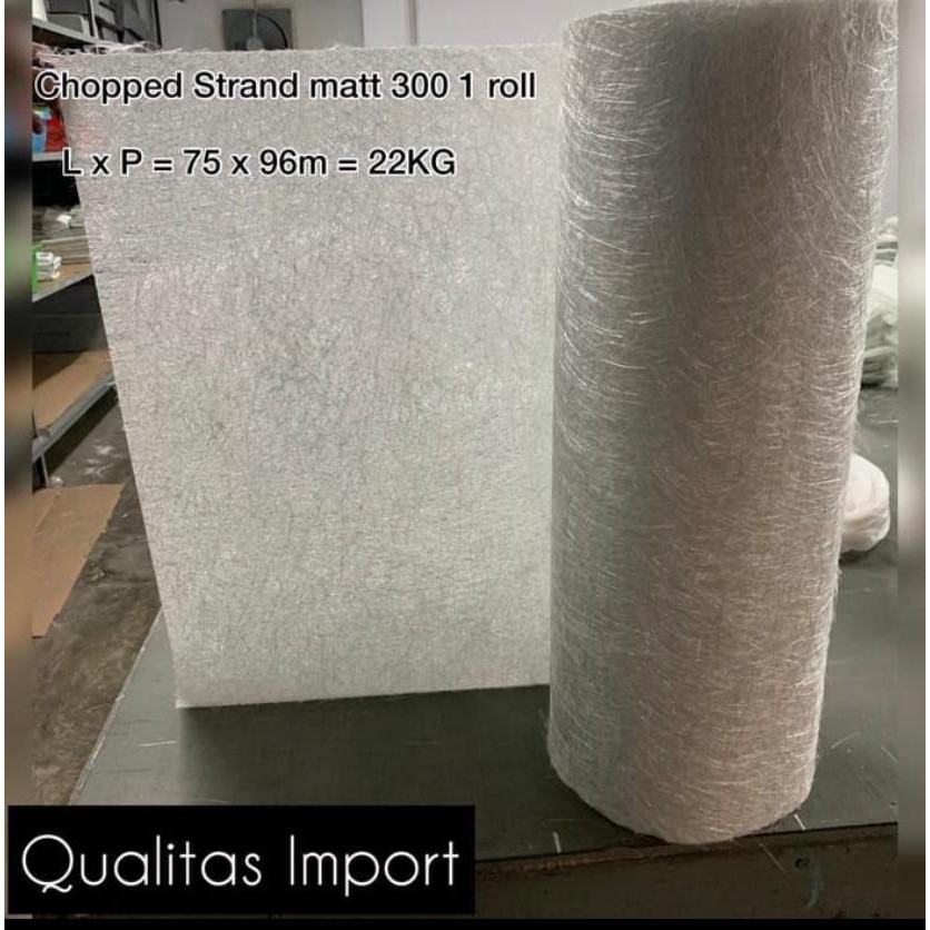 Serat Fiber Fiberglass Matt -M300 Fiber Glass Mat Roll KHUSUS cargo