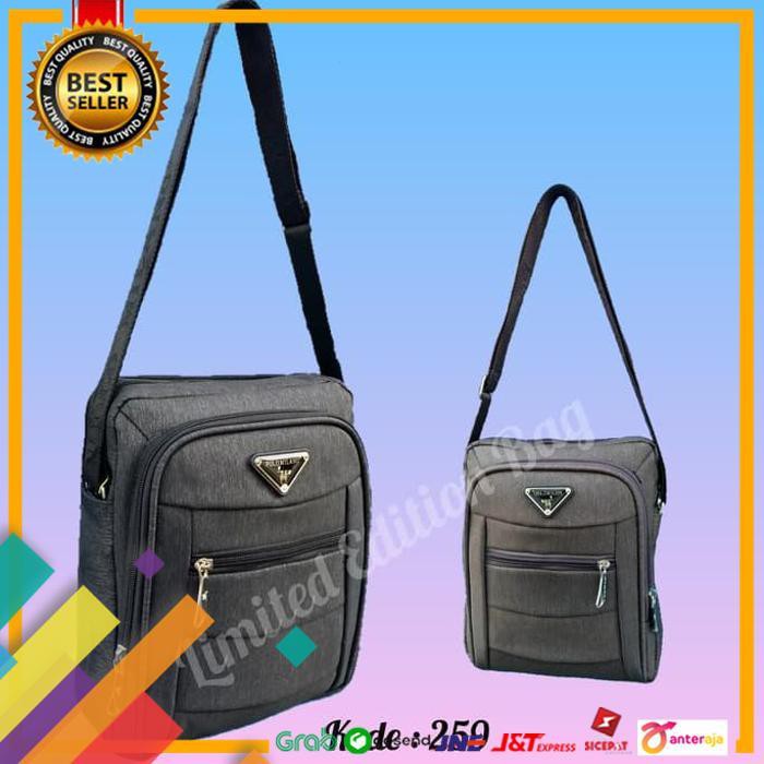 SALE.. TAS SELEMPANG ORIGINAL POLO MILANO SLING BAG ORIGINAL POLO MILANO 1 - HITAM ..TERLARIS
