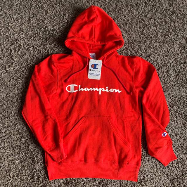Champion script hoodie (RED)