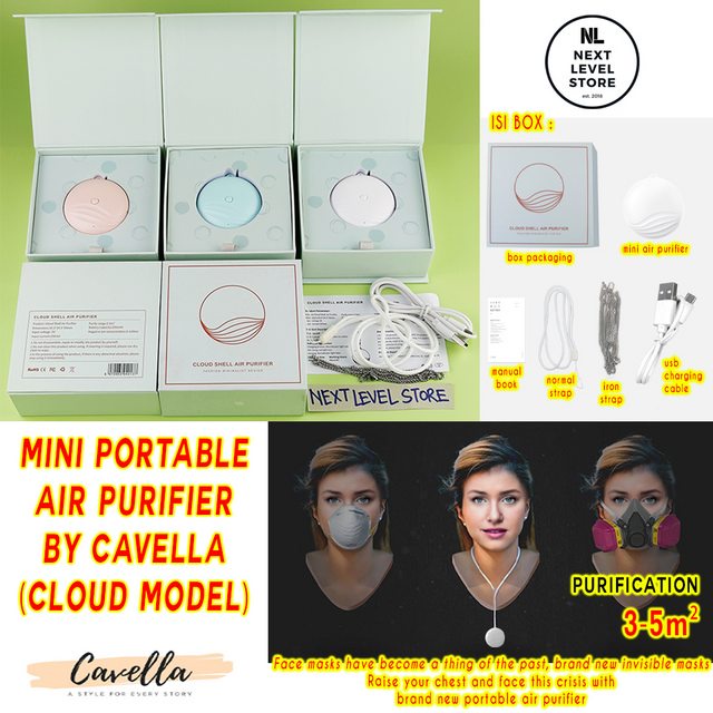 Air Purifier Portable Kalung Mini Necklace Cloud Ionized - ORIGINAL