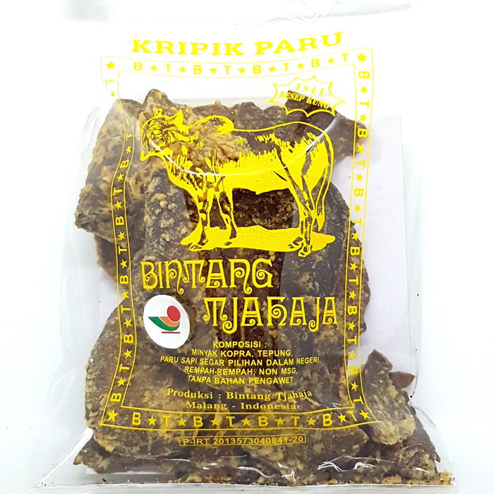 

BINTANG TJAHAJA KERIPIK PARU SAPI 110gr | KRIPIK ASLI KHAS MALANG ENAK