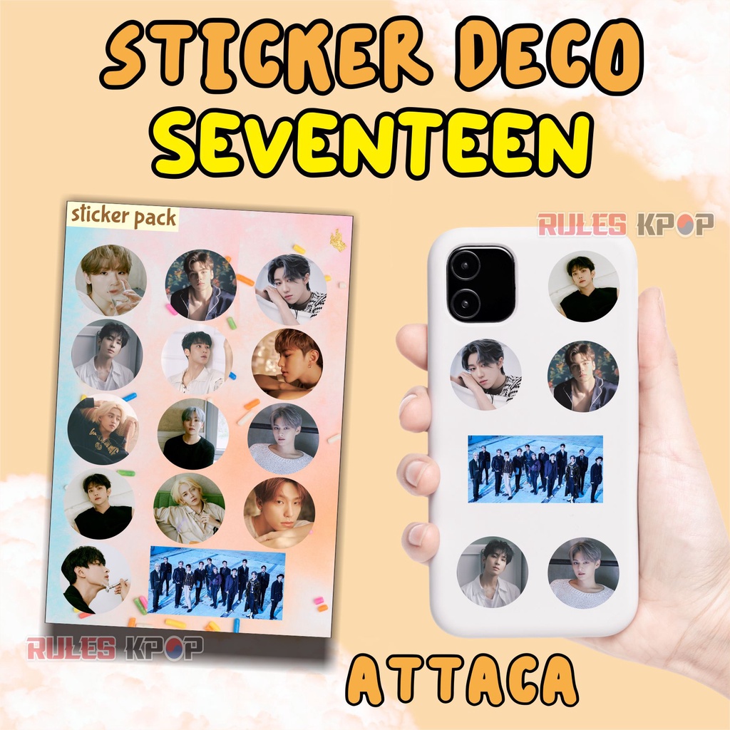 [Bisa COD] STICKER SEVENTEEN ATTACCA ALBUM STICKER SEVENTEEN KPOP STICKER DECO SEVENTEEN PHOTOCARD S