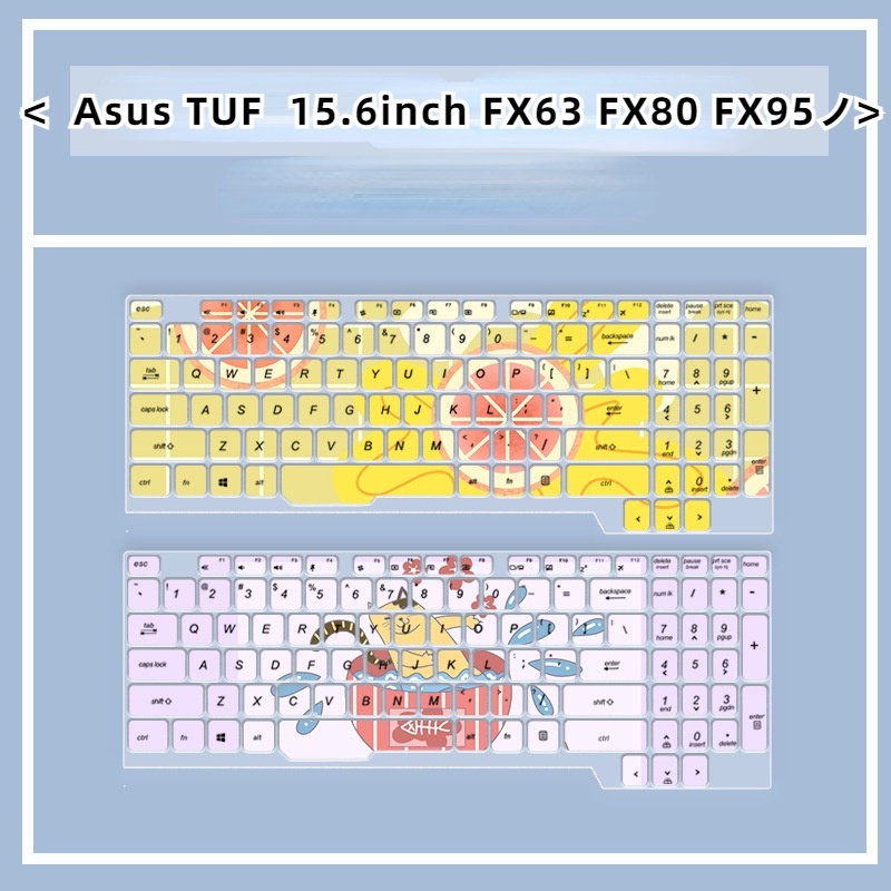 Film Pelindung Debu Keyboard Motif Kartun Bunga Untuk Asus TUF 15.6 Inch Gaming FX63 Fx505ge FX80 FX505G FX505G Fx50G Fx50G Fx5G Fx50Ddd