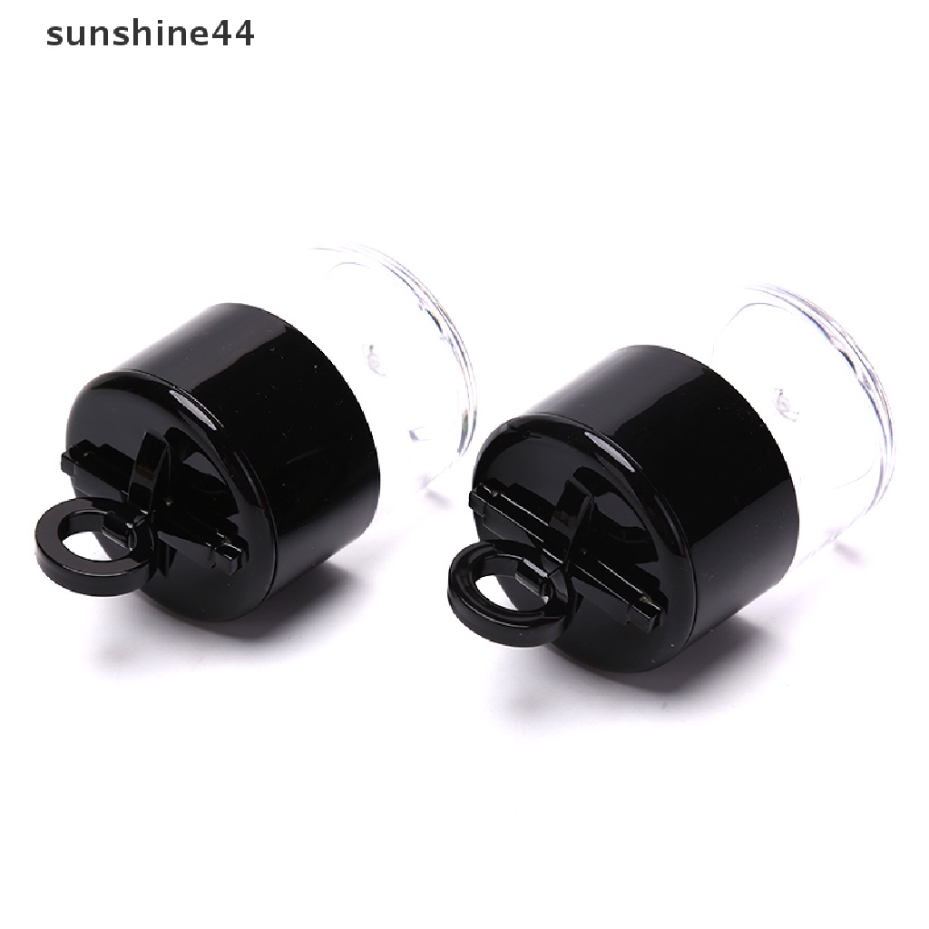 Sunshine 10g Botol Plastik Kosong Portable Dengan Puff Untuk Bedak Tabur