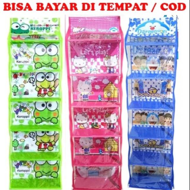  800gr rak  tas  gantung  karakter organizer HBO 6 susun 