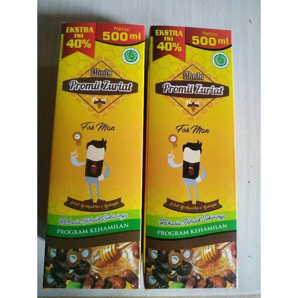 

2 BOTOL MADU ZURIAT MAFAZA FOR MAN 500 ML