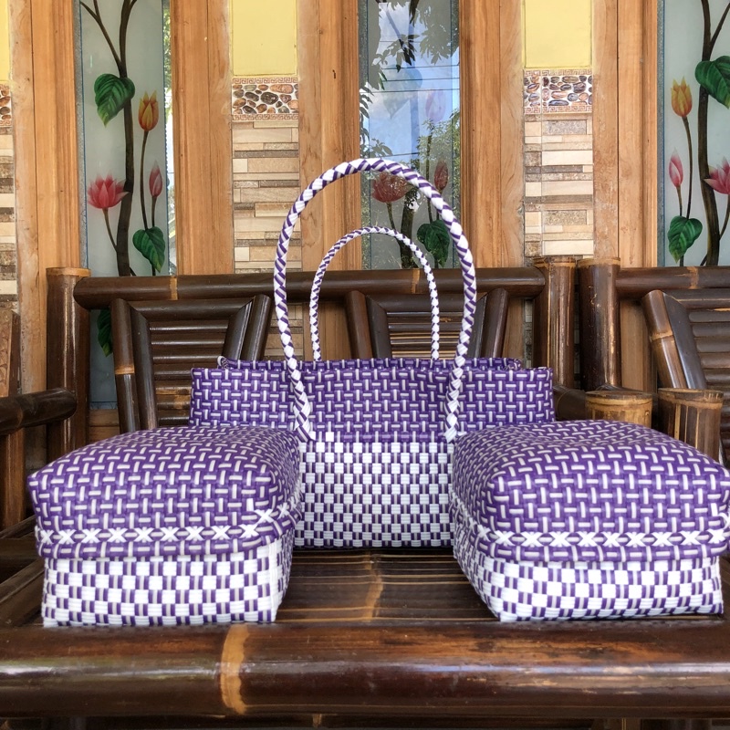 Tas set keben 2 harga promo/ set keben bali / canang sari / tas plastik murah