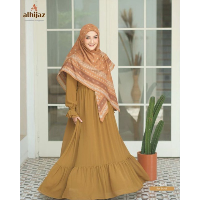 gamis kinara set scraft by alhijaz