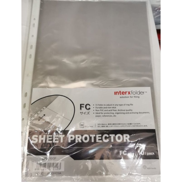

Sheet Protector Inter-X Folder F4
