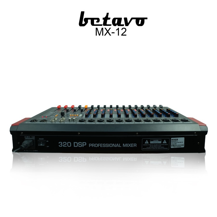 MIXER AUDIO BETAVO MX 12 PROFESSIONAL AUDIO MIXER 12 CHANNEL