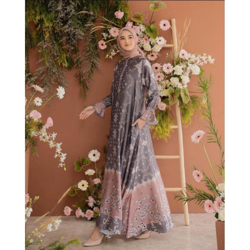 Original Asheera dress mauve by Kienka.id