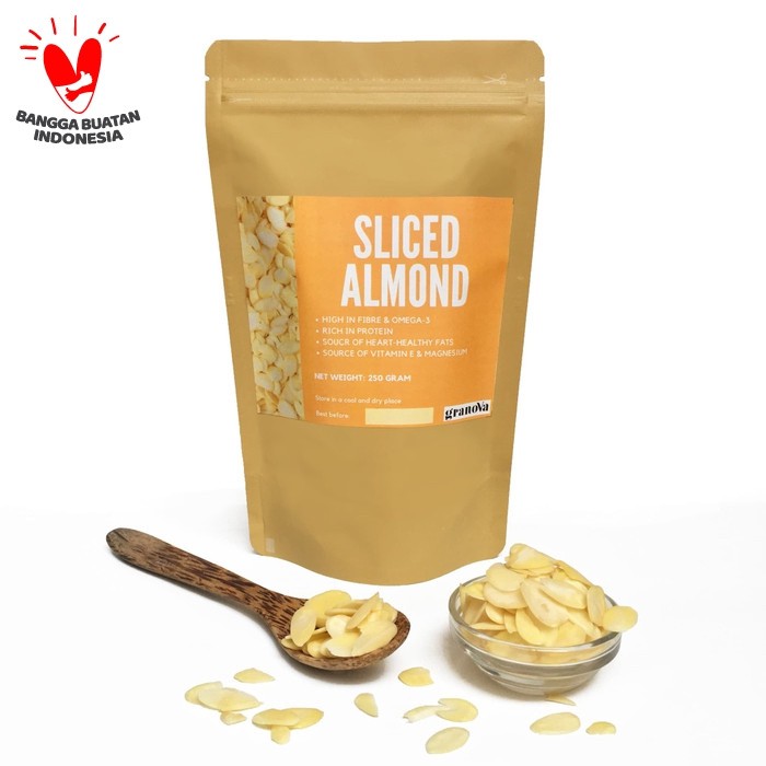 

Terbaru SLICED ALMOND / KACANG ALMOND IRIS MENTAH 250g Murah