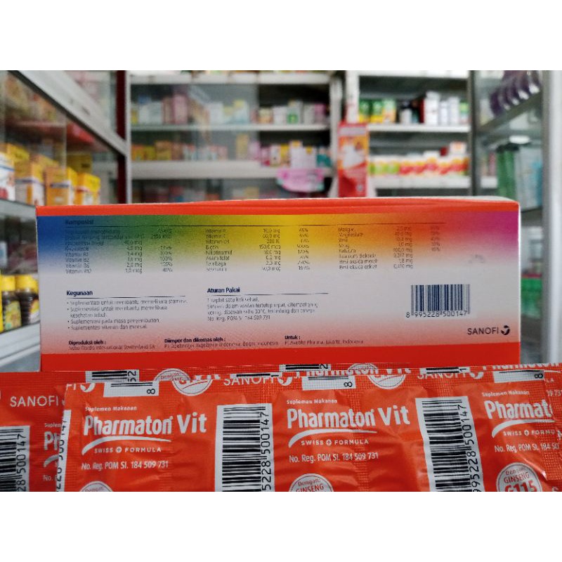 PHARMATON VIT 1 STRIP @5 KAPLET - ED 03/2024