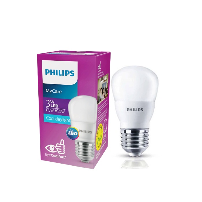 PHILIPS Lampu LED MyCare 3W Putih Bohlam LED Bulb My Care 3 W CDL