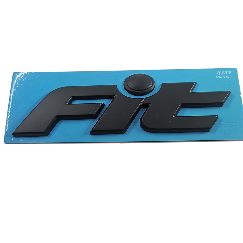 1pc Stiker Emblem Logo Honda Fit Jazz Bahan ABS Krom Warna Hitam