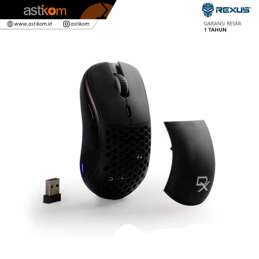 Mouse Gaming Rexus Pro Daxa Air II Wireless Gaming Black | By Astikom