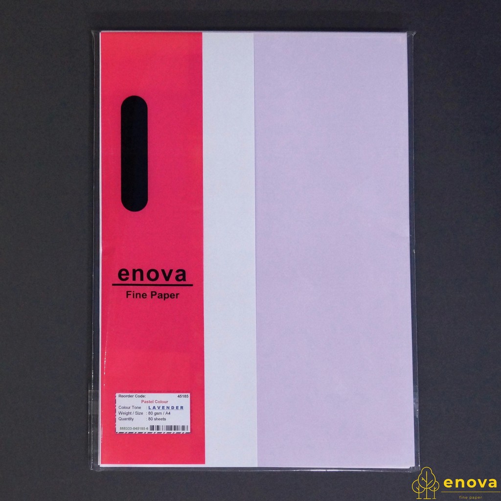 

Fancy Art Paper ENOVA | Pastel Lavender | A4 80GSM (Pastel Ungu)