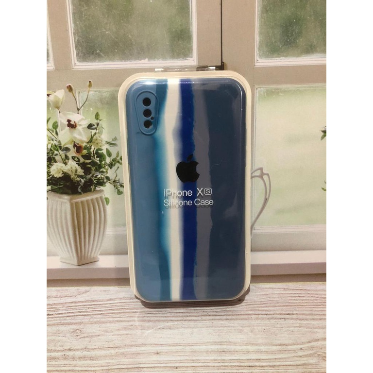 APPLE IPHONE X/XS SILIKON CASE NEW RAINBOW COVER