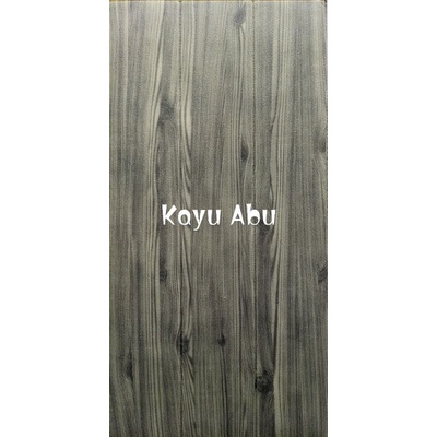 Wallpaper Foam 3D Dinding Sticker-Kayu Abu