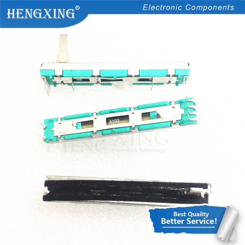 10pcs potentiometer slide Lurus Ganda 6cm Untuk BEHRINGER 626 special A10K handle Panjang 15mmc