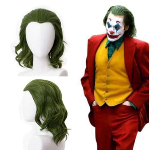 Wig Cosplay joker hijau billie eilish joaquin phoenix halloween