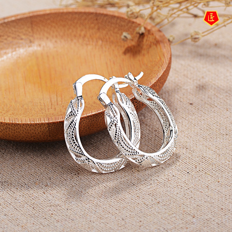 [Ready Stock]Creative Exaggerating 925 Silver Earrings