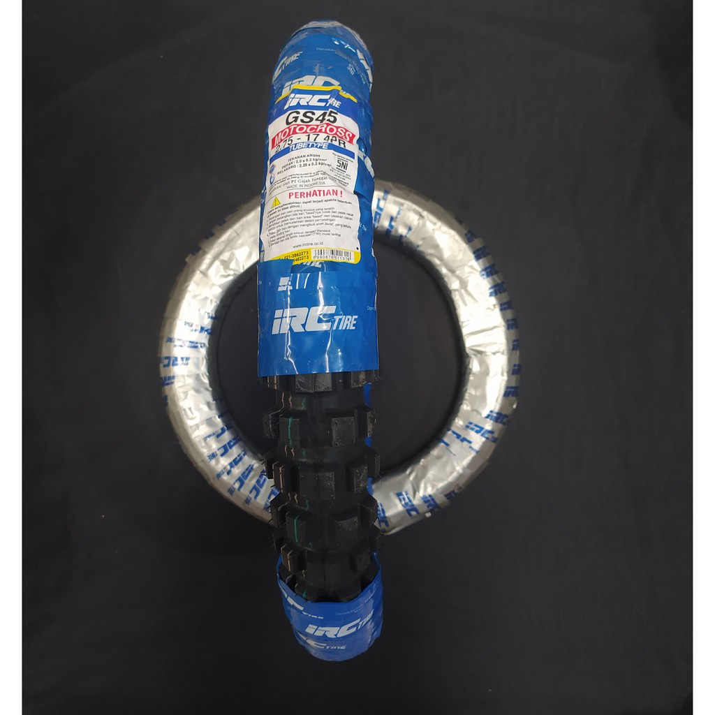 BAN LUAR DEPAN ATAU BELAKANG TRAIL / TRIL / CROSS MOTOR IRC 275-17 GS45