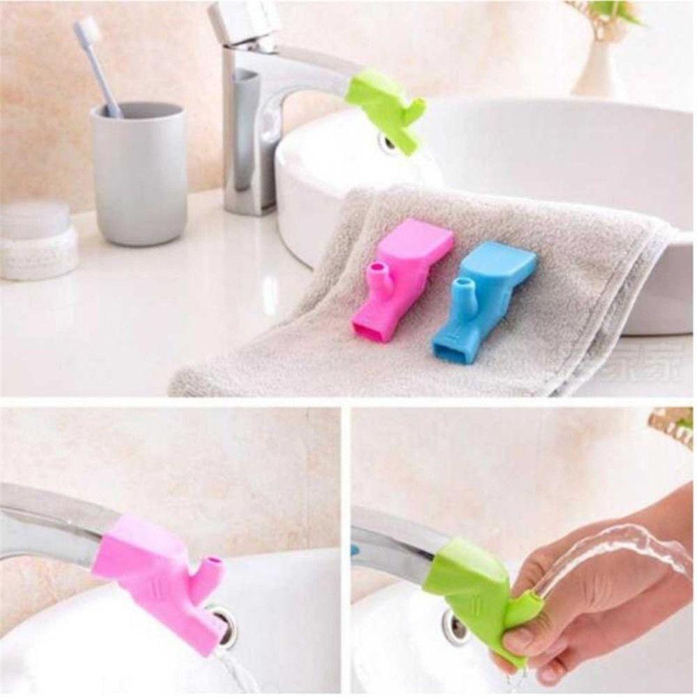 TOP Ekstensi Hemat Air Alat Kamar Mandi Rumah Portable Silicone Faucet Extender