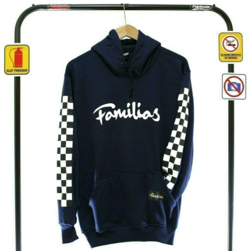 sweater hoodie catur familias navy