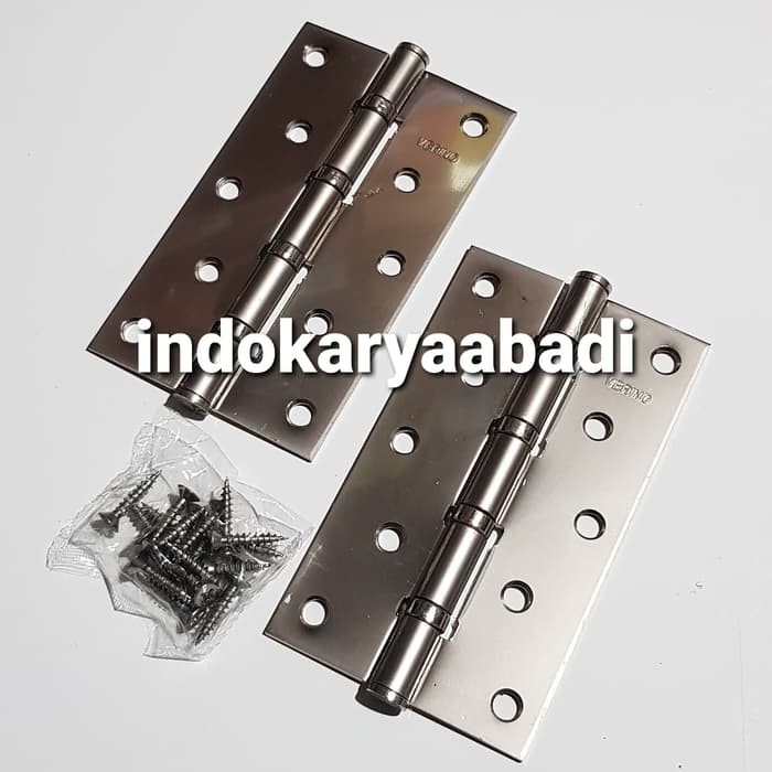 Engsel pintu tebal 5&quot; / Engsel Tebal Stainles Inch Bagus / Pintu Jendela Silver Stenlis  engsel 5 inch engsel khusus pintu rumah besar engsel pintu baut 5 murah putih tebal 3mm