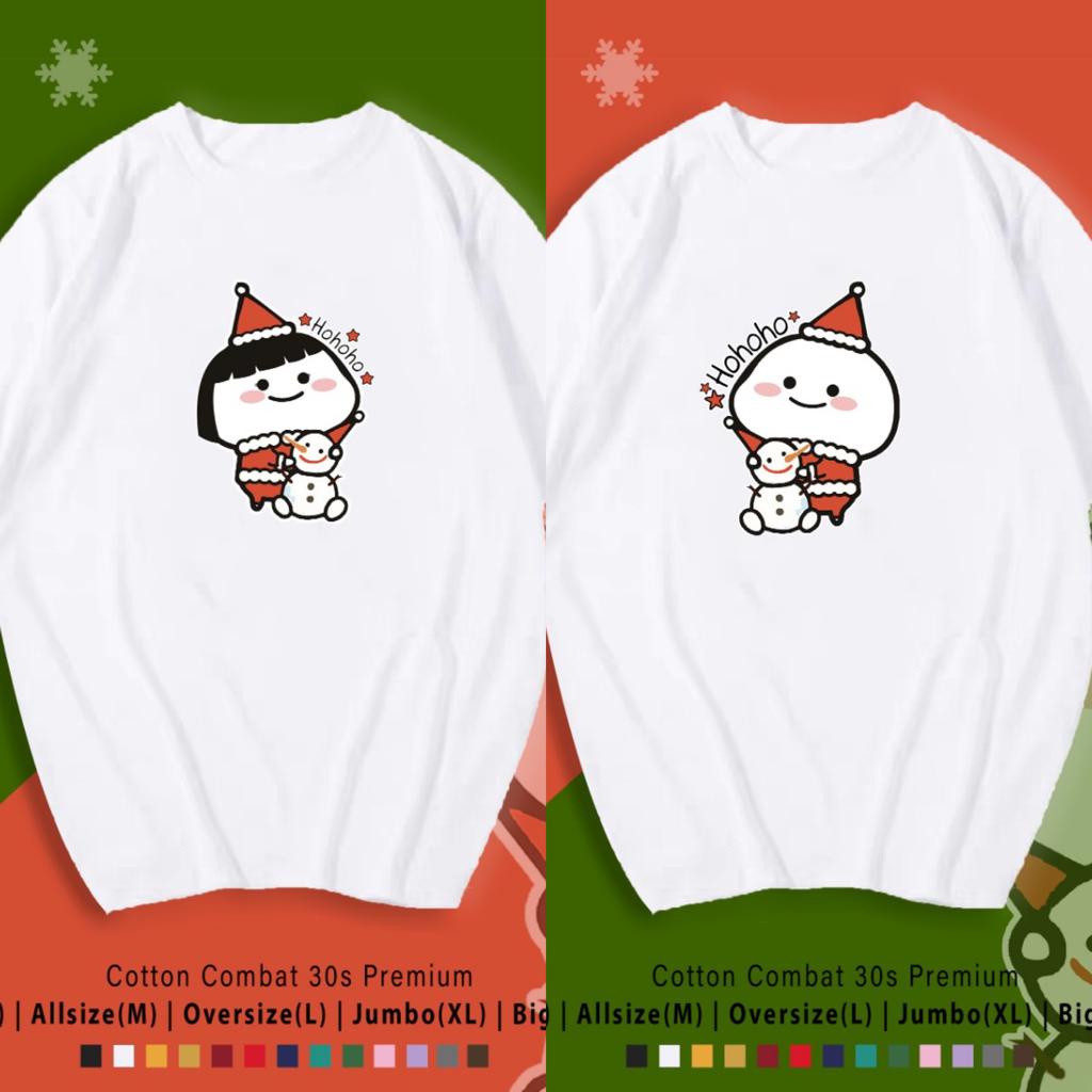 FREE CUSTOM NAMA -  BAJU CHRISTMAS COUPLE / PENTOL EDITIOM/ QUBY / CUSTOM TEE / TERMURAH