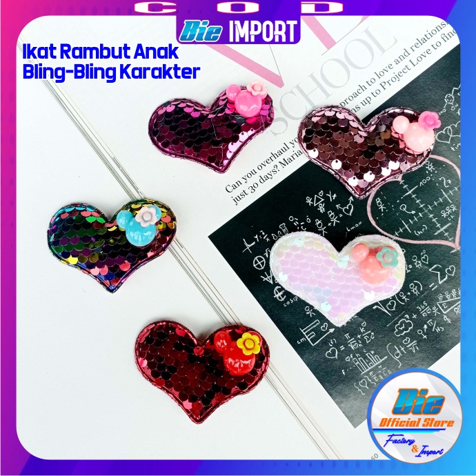 Jepit Rambut Anak Premium Bling-Bling Karakter Impor Best Seller