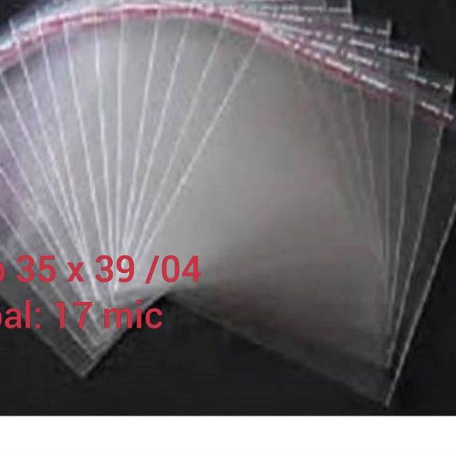 

✿ Plastik Bening OPP Baju Seal Lem Uk 35 x 39 cm / 04 Tebal 17 micron Isi 100 Lembar Per Pack ➽