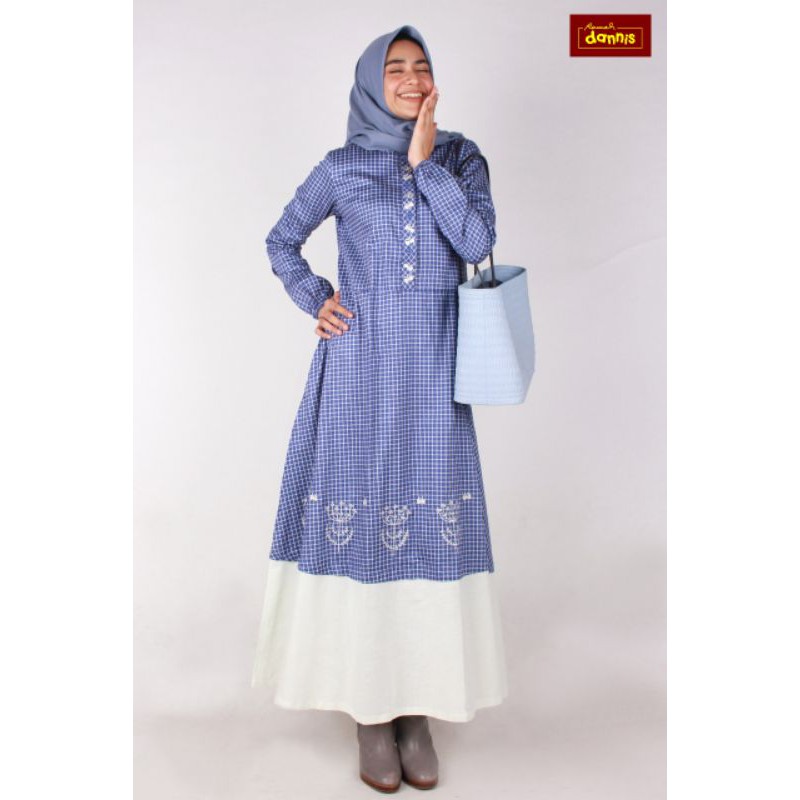 Abaya Kotak Bordir by Dannis Collection | Free Masker